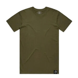 AUTHENTIC HASTA MUERTE OLIVE GREEN GOLD LABEL HEAVY WEIGHT TEE SHIRT SIZE XL